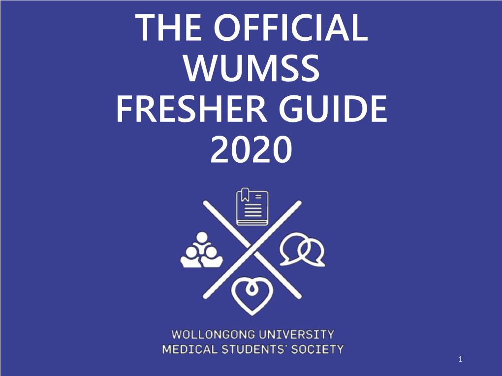 Wumss Fresher Guide 2020