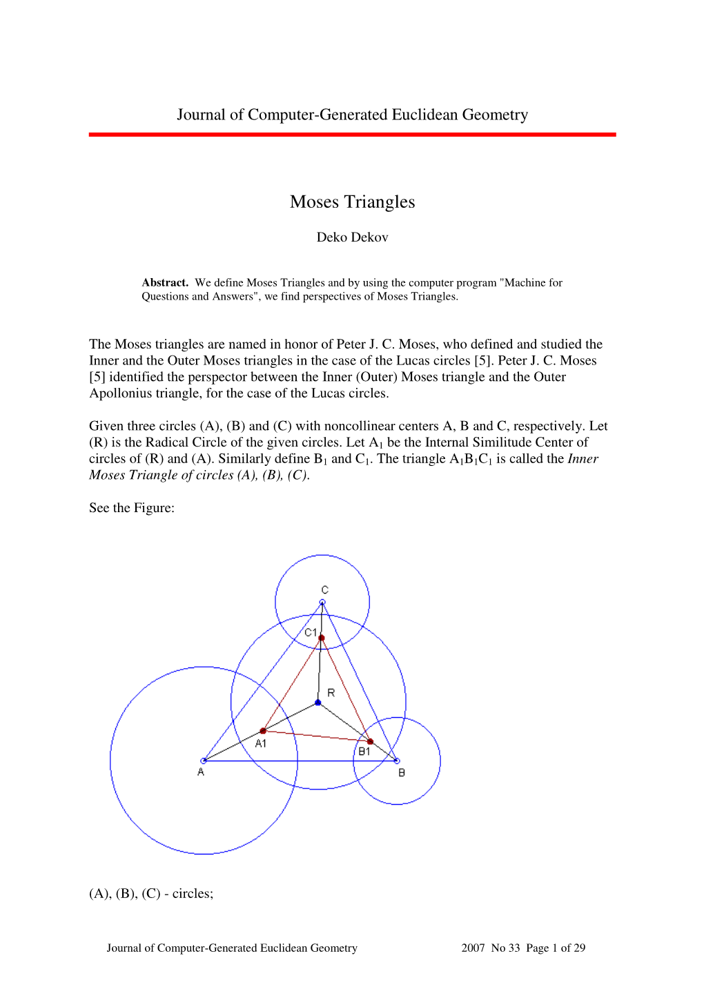 Moses Triangles