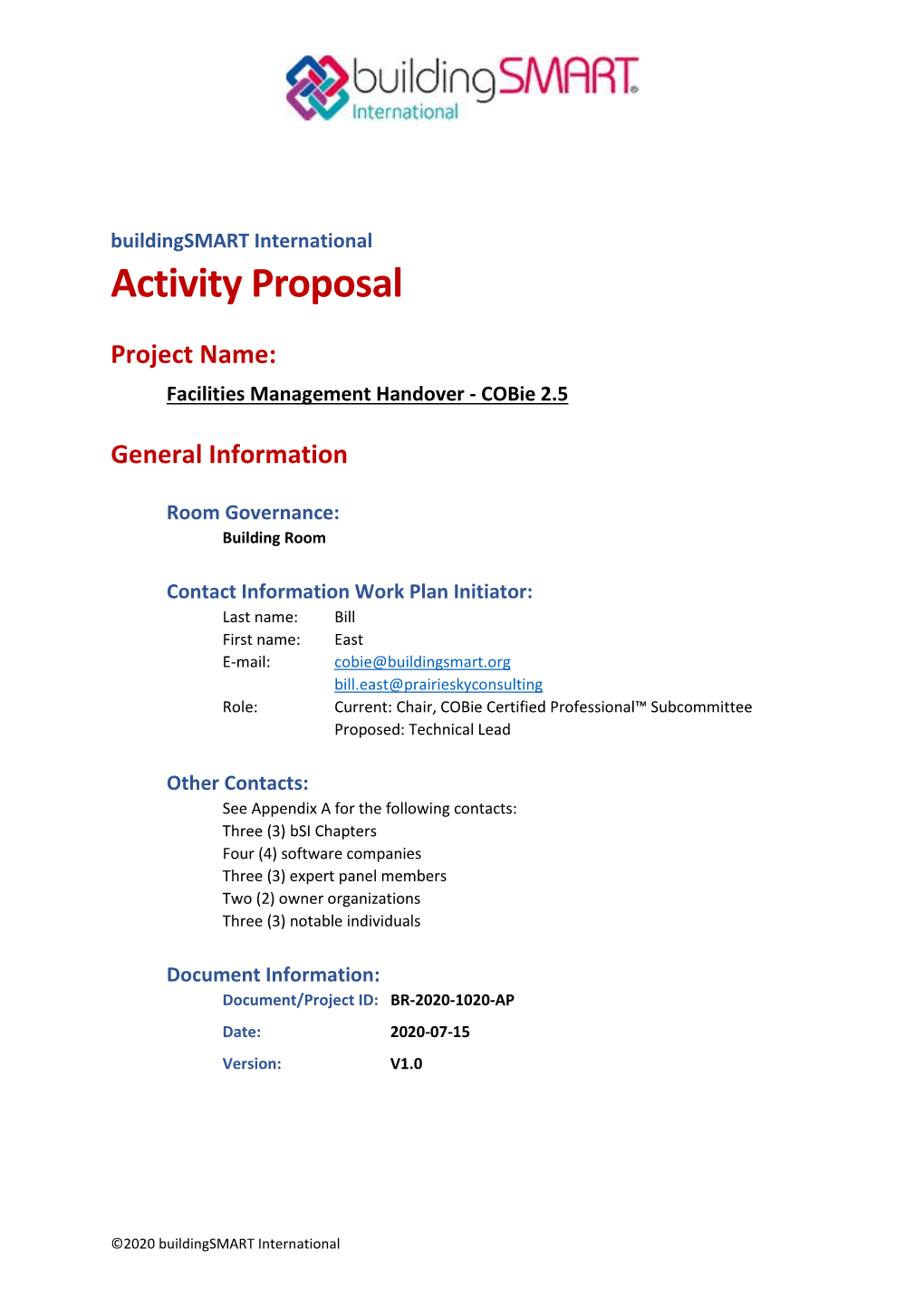 Activity Proposal