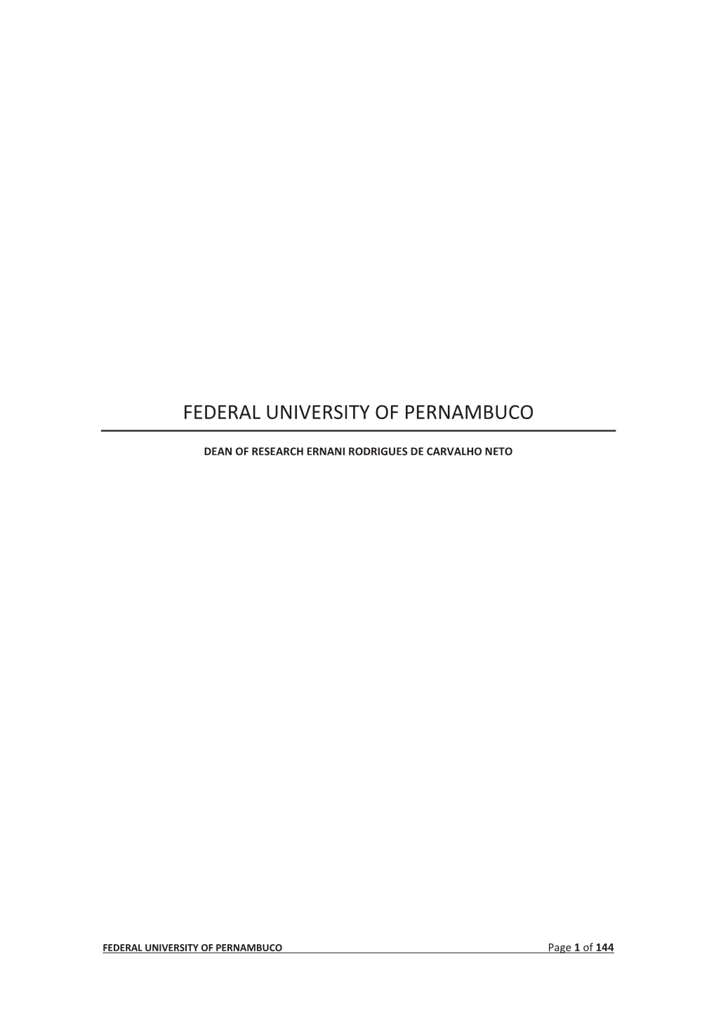 Federal University of Pernambuco