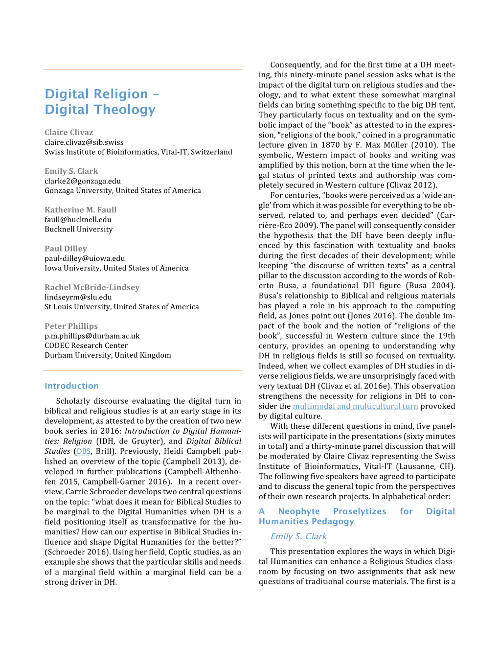 Digital Religion – Digital Theology