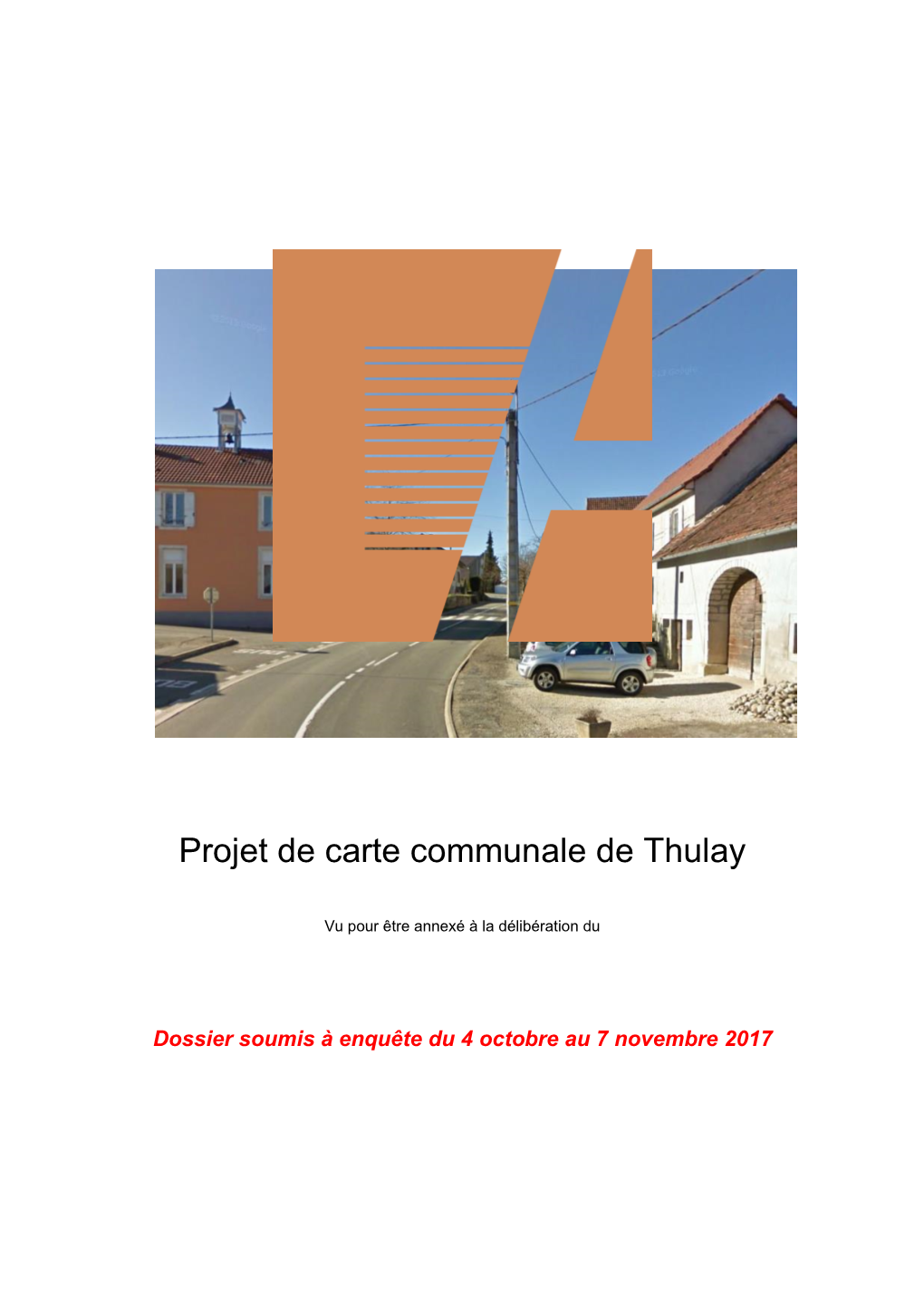 Projet De Carte Communale De Thulay