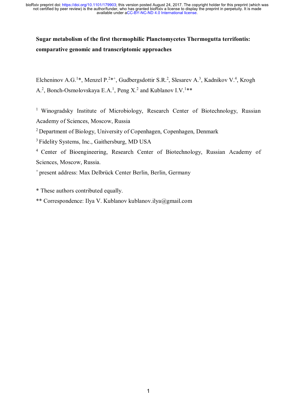 Sugar Metabolism of the First Thermophilic Planctomycetes Thermogutta Terrifontis: Comparative Genomic and Transcriptomic Approaches