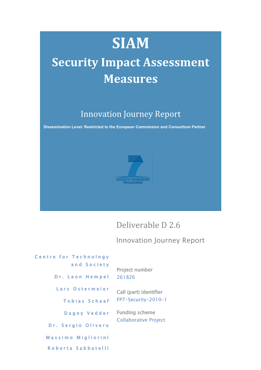 Security Impact Assessment Measures