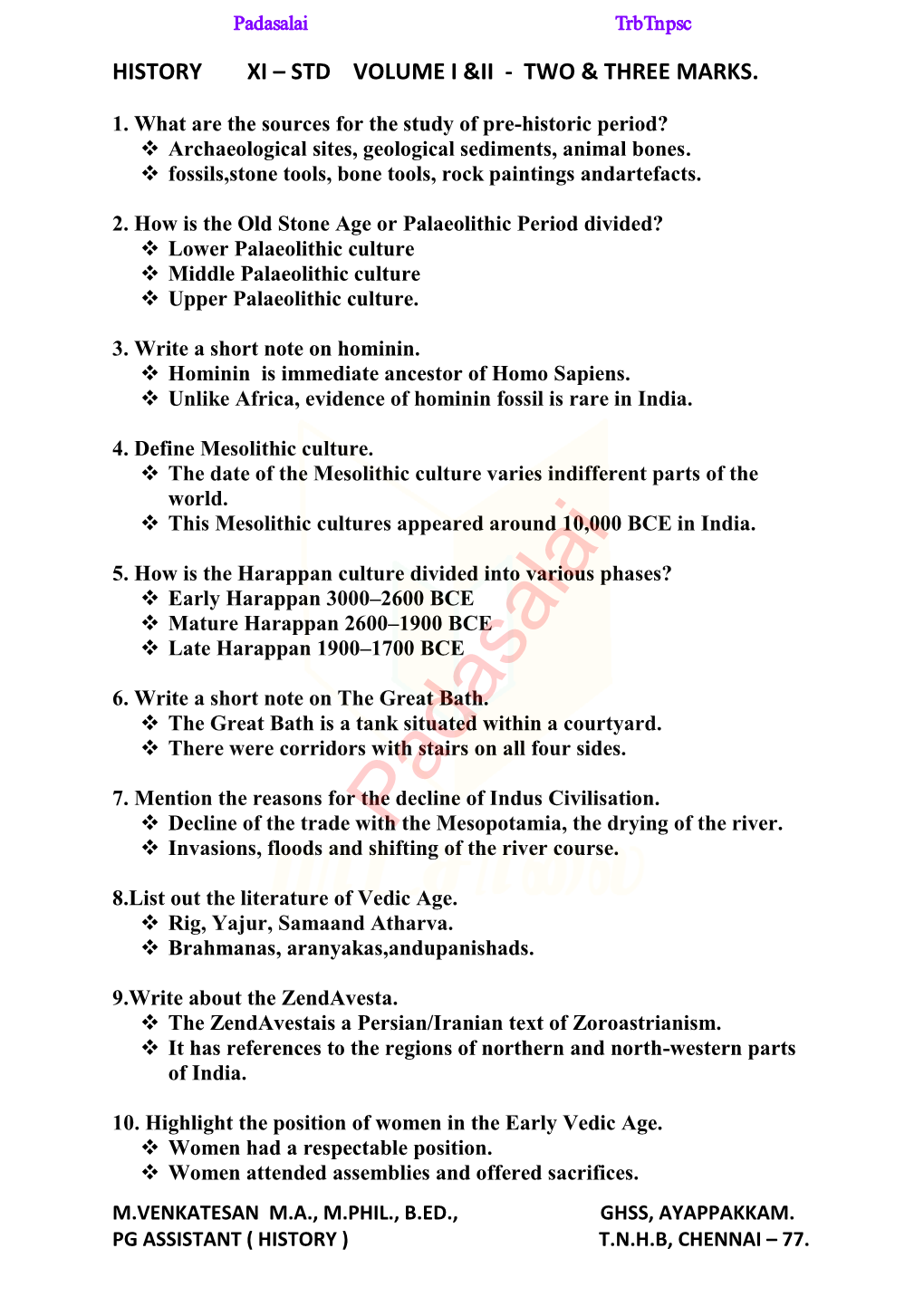 11Th-History-23-Marks-Study-Material