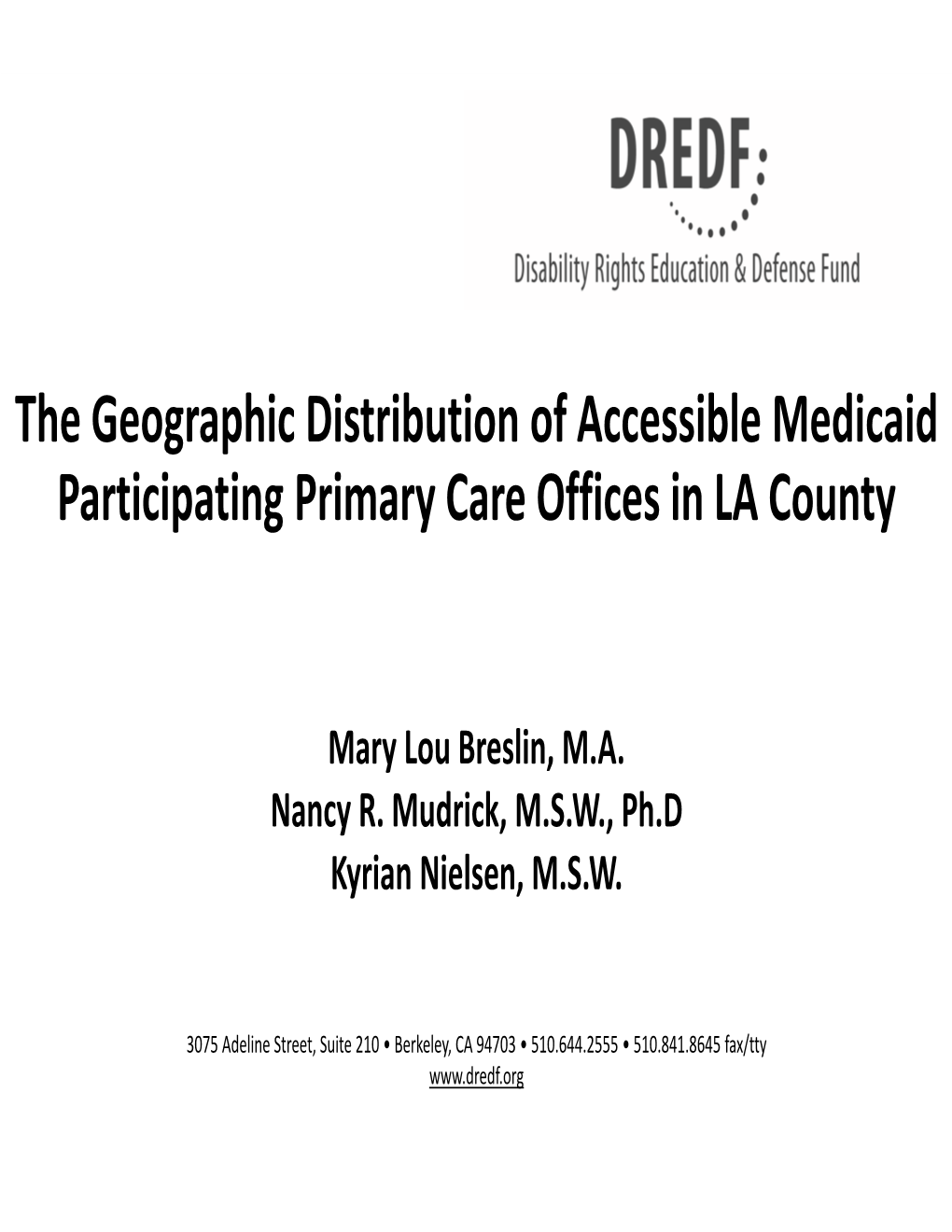 Provider Accessibility(Pdf)