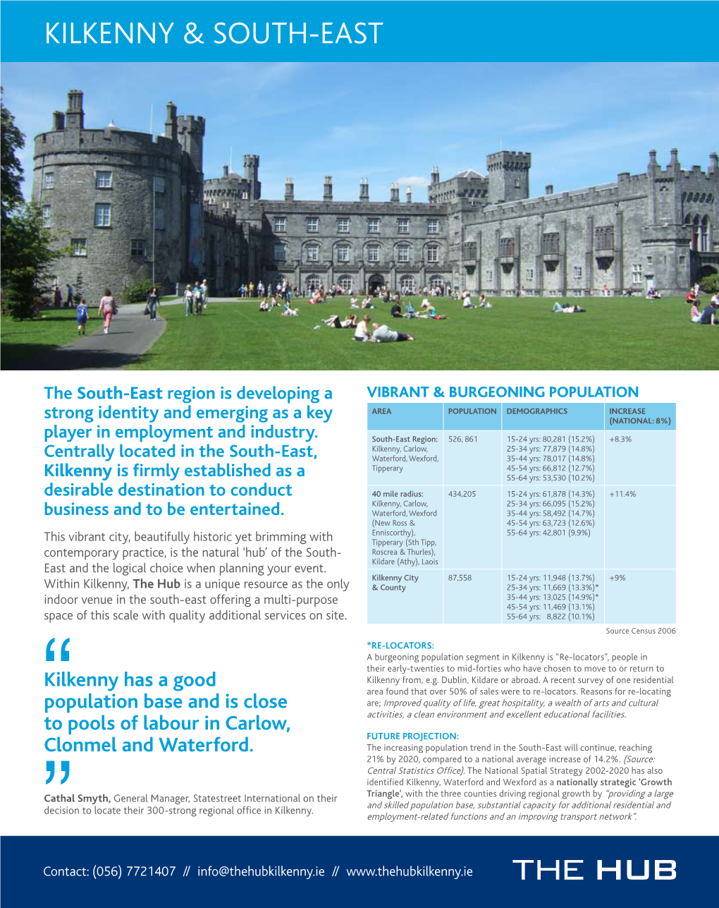 Download Kilkenny & South-East Info Sheet