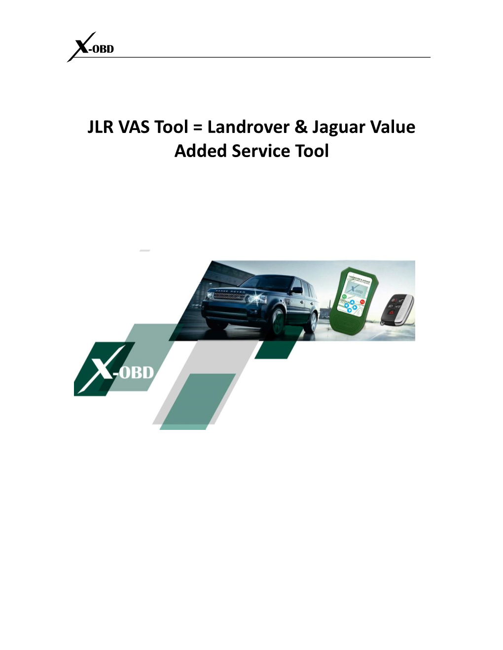 JLR VAS Tool = Landrover & Jaguar Value Added Service Tool