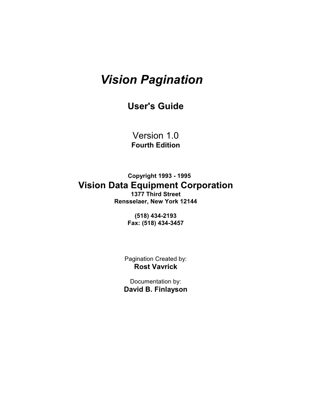 Classified Pagination Users Guide