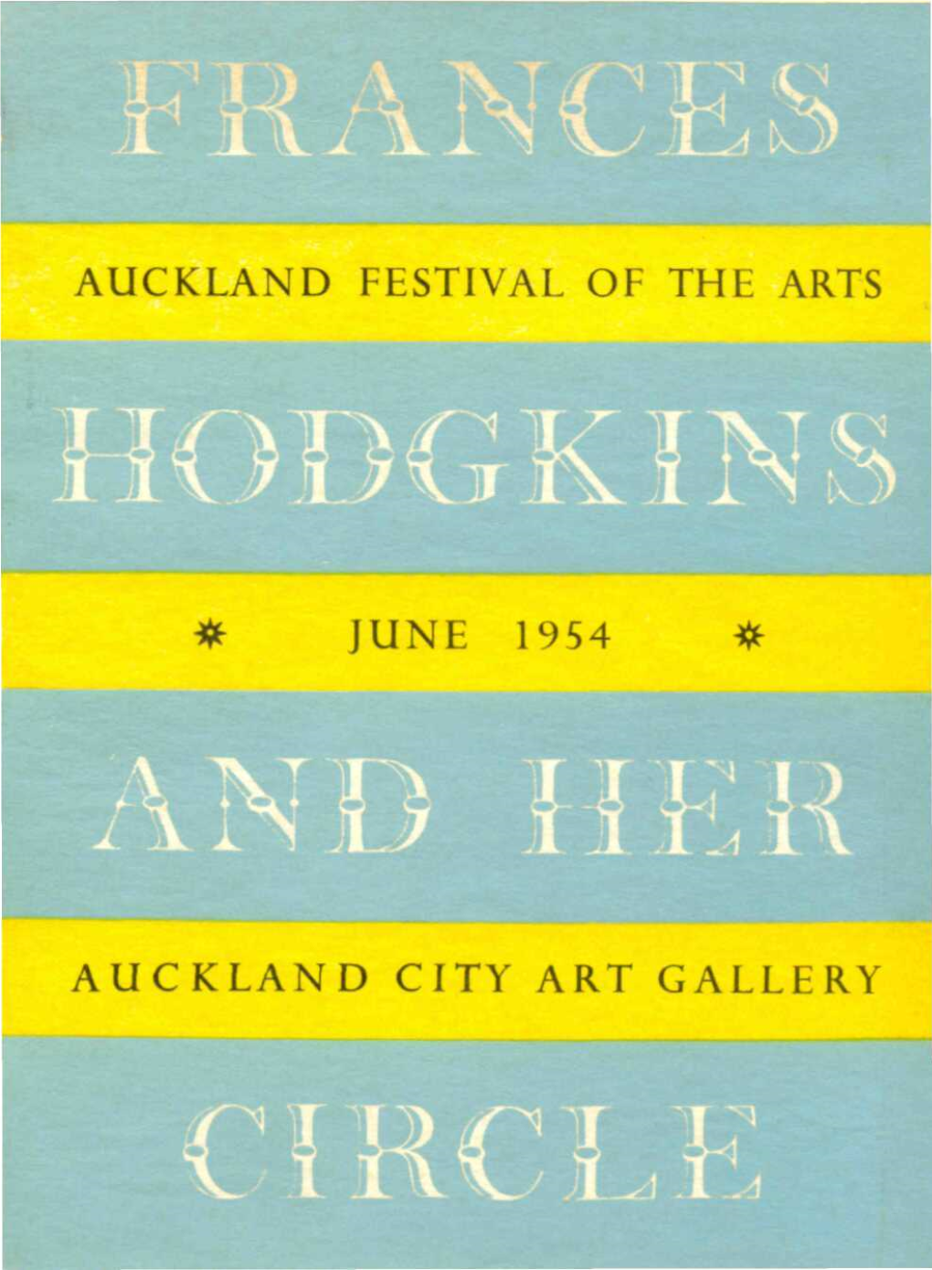 Auckland Festival of the Arts June 1954 Auckland City Art