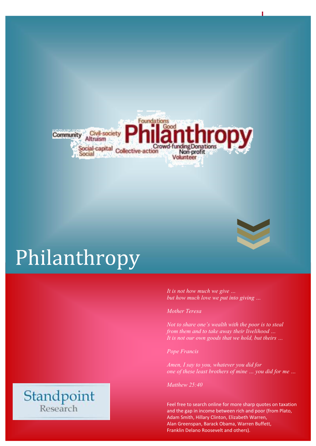 Philanthropy and Philosophy