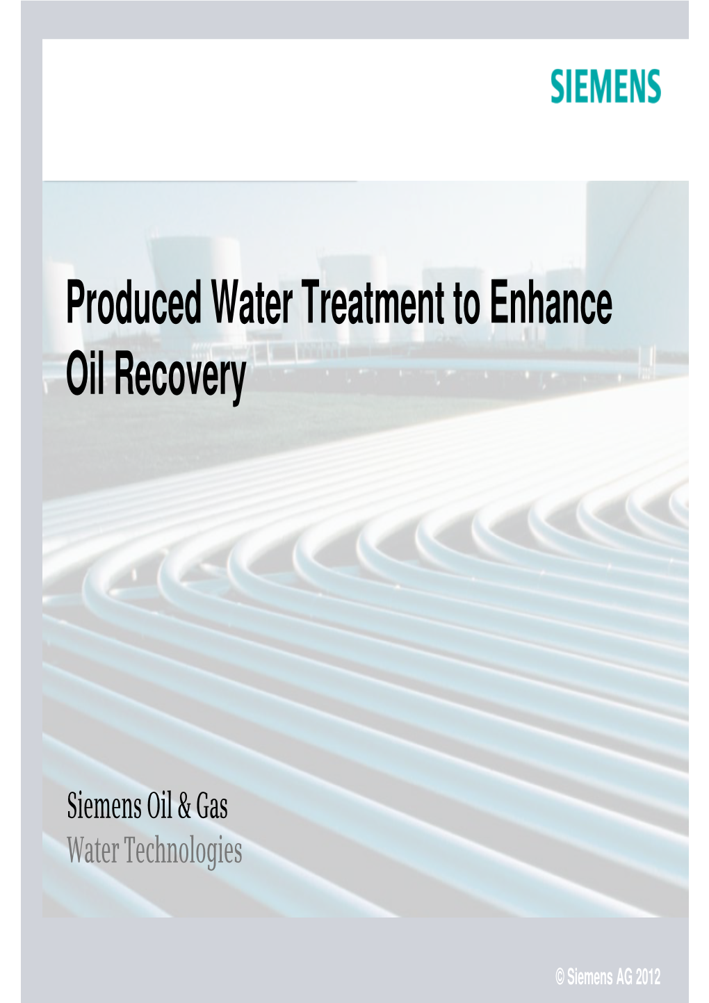 Oil & Gas Production Produced Water