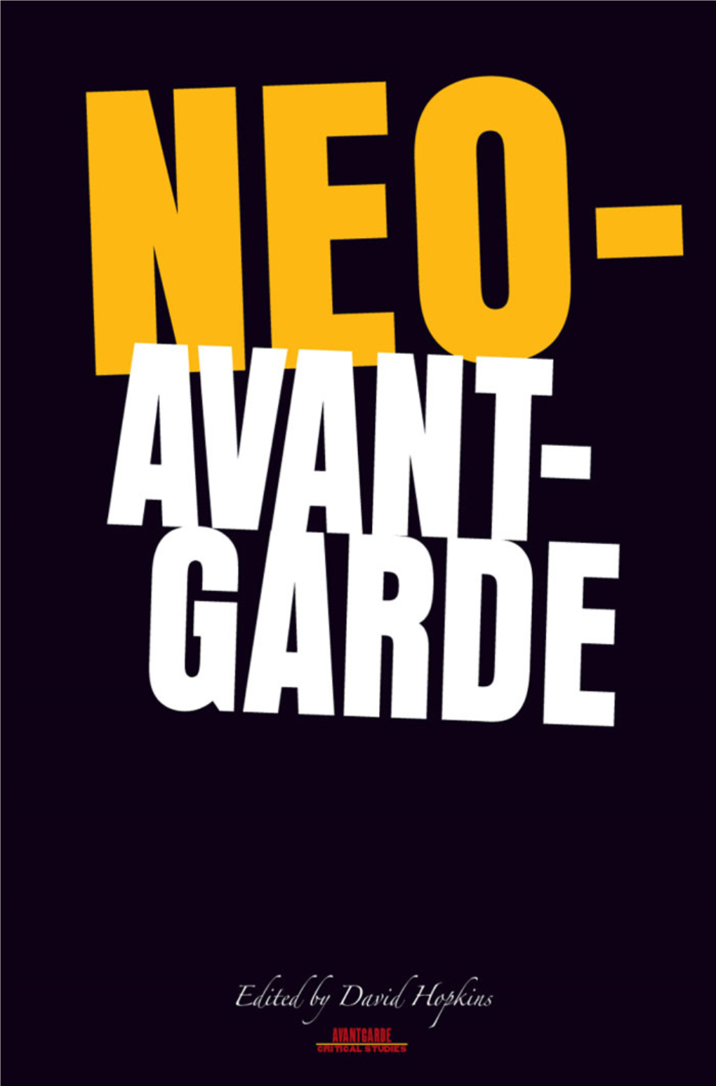 Ruptures and Continuities in Avant-Garde Art 119 Vi Table of Contents