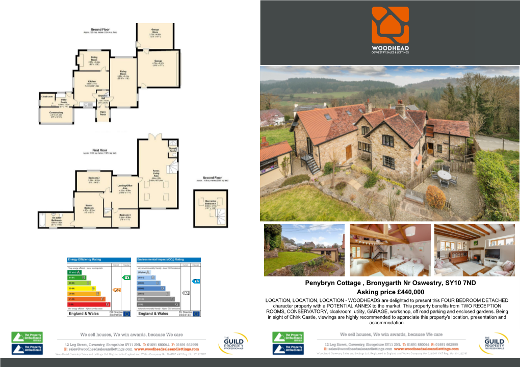 Penybryn Cottage , Bronygarth Nr Oswestry, SY10