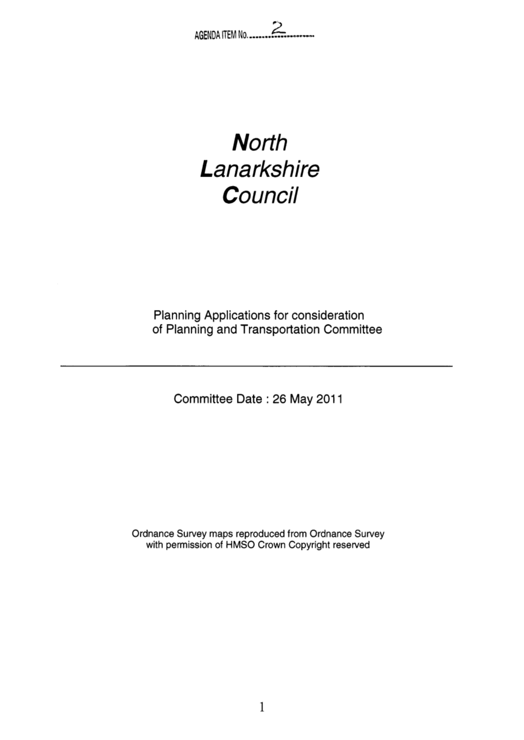 I 2 a (Industrial and Business Sites) in the Finalised Draft North Lanarkshire Local Plan