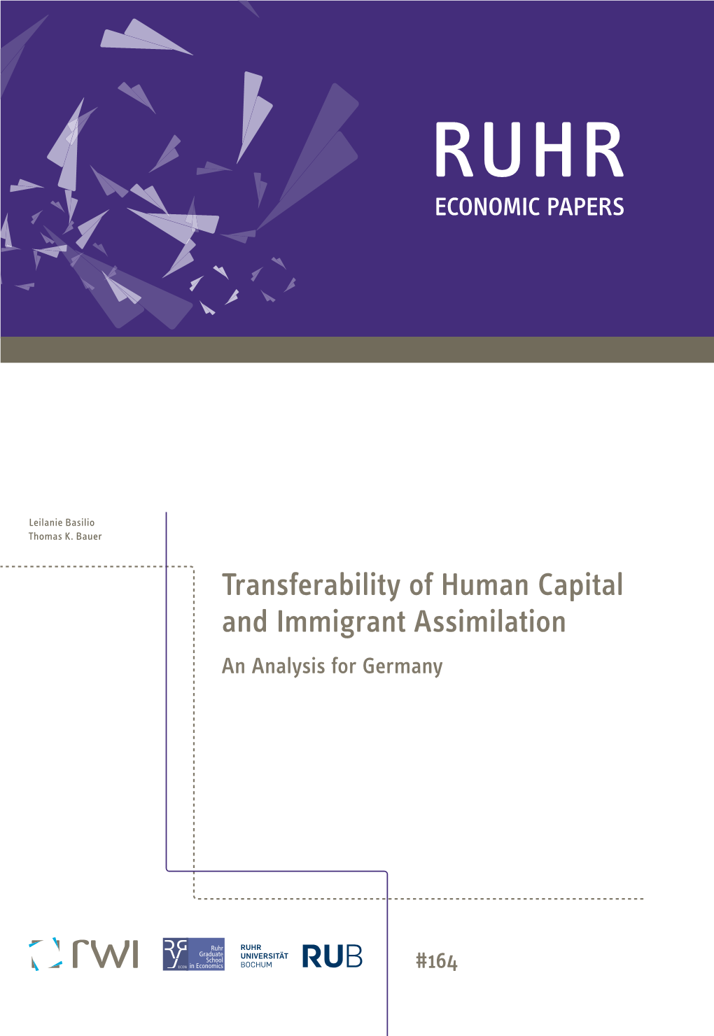 Transferability of Human Capital and Immigrant Assimilation an Analysis for Germany