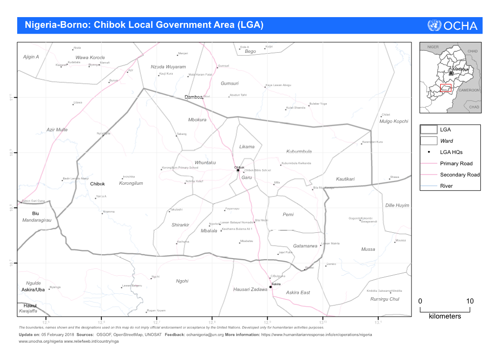 Nigeria-Borno: Chibok Local Government Area (LGA)