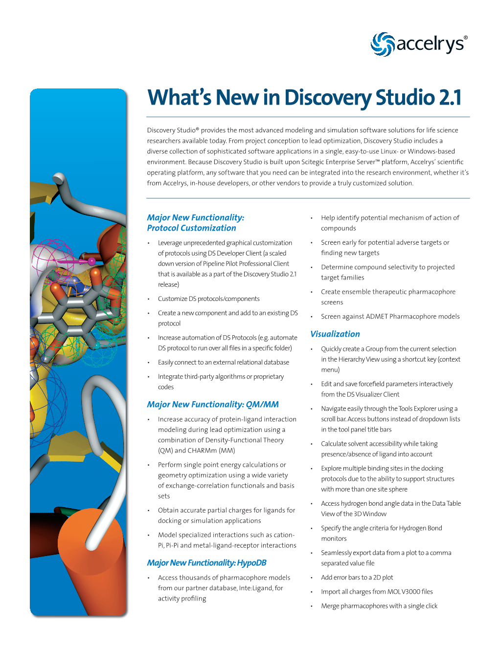 What's New in Discovery Studio