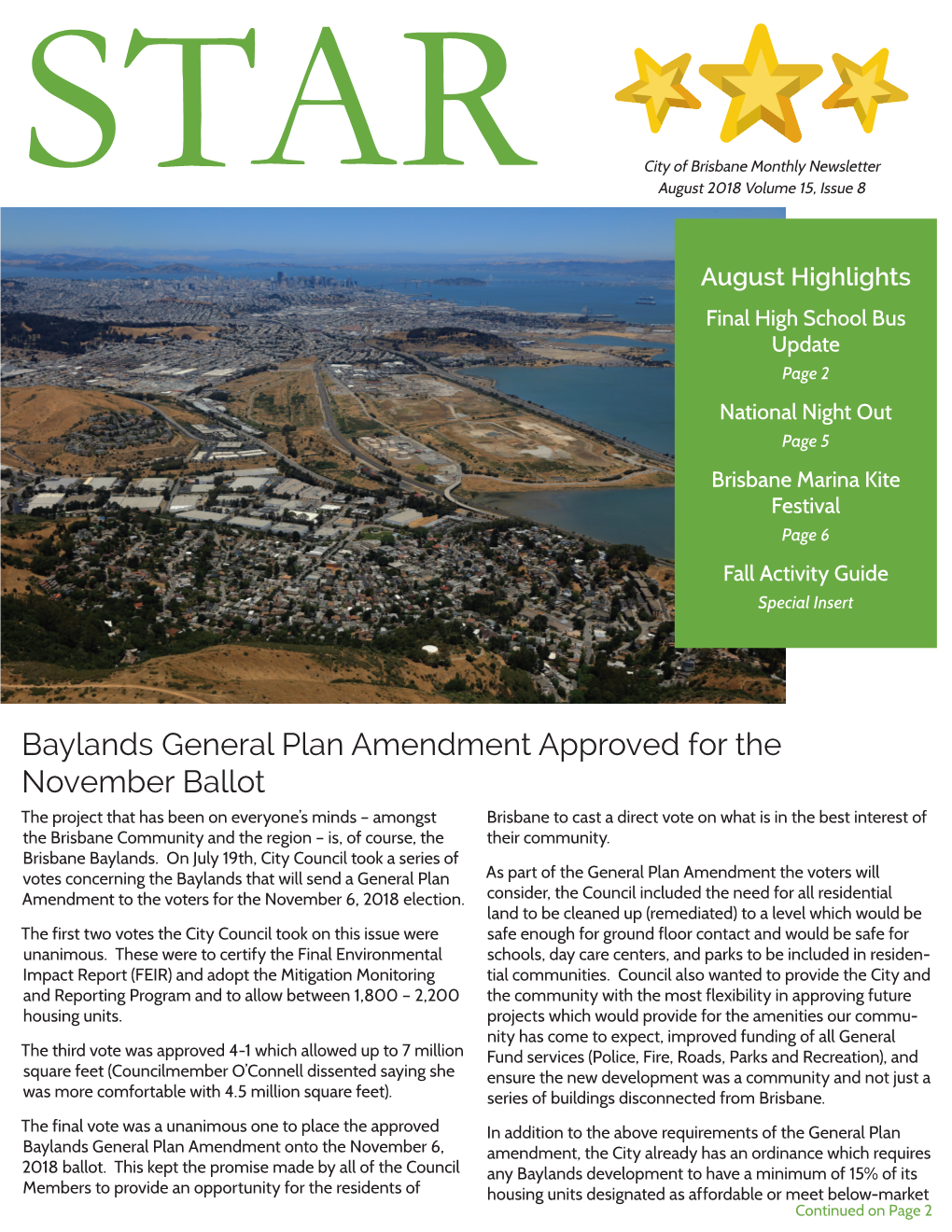 Baylands General Plan Amendment Approved for the November Ballot