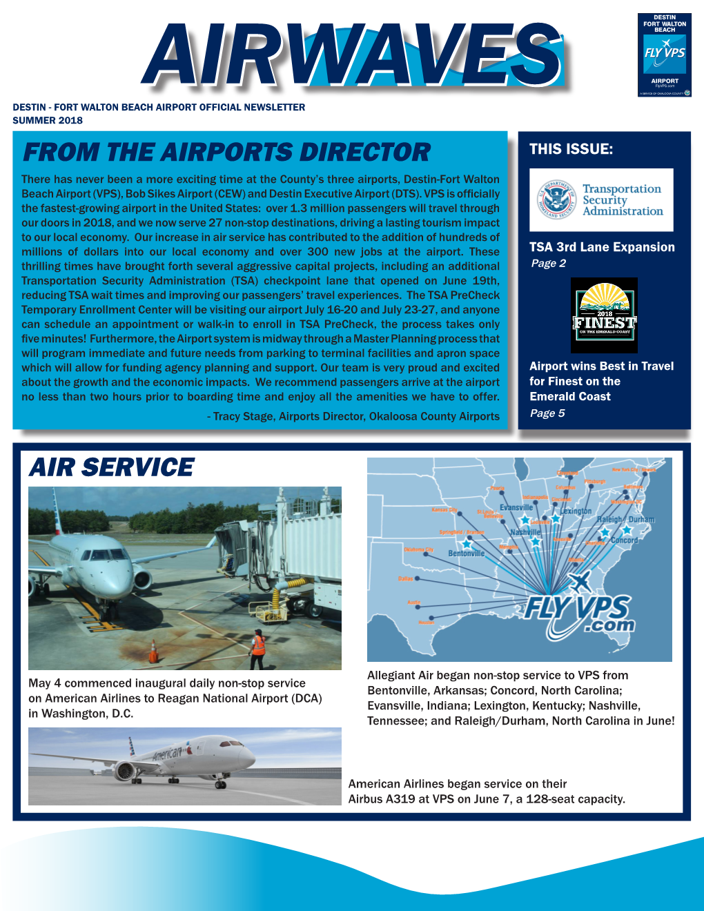 From the Airports Director Air Service
