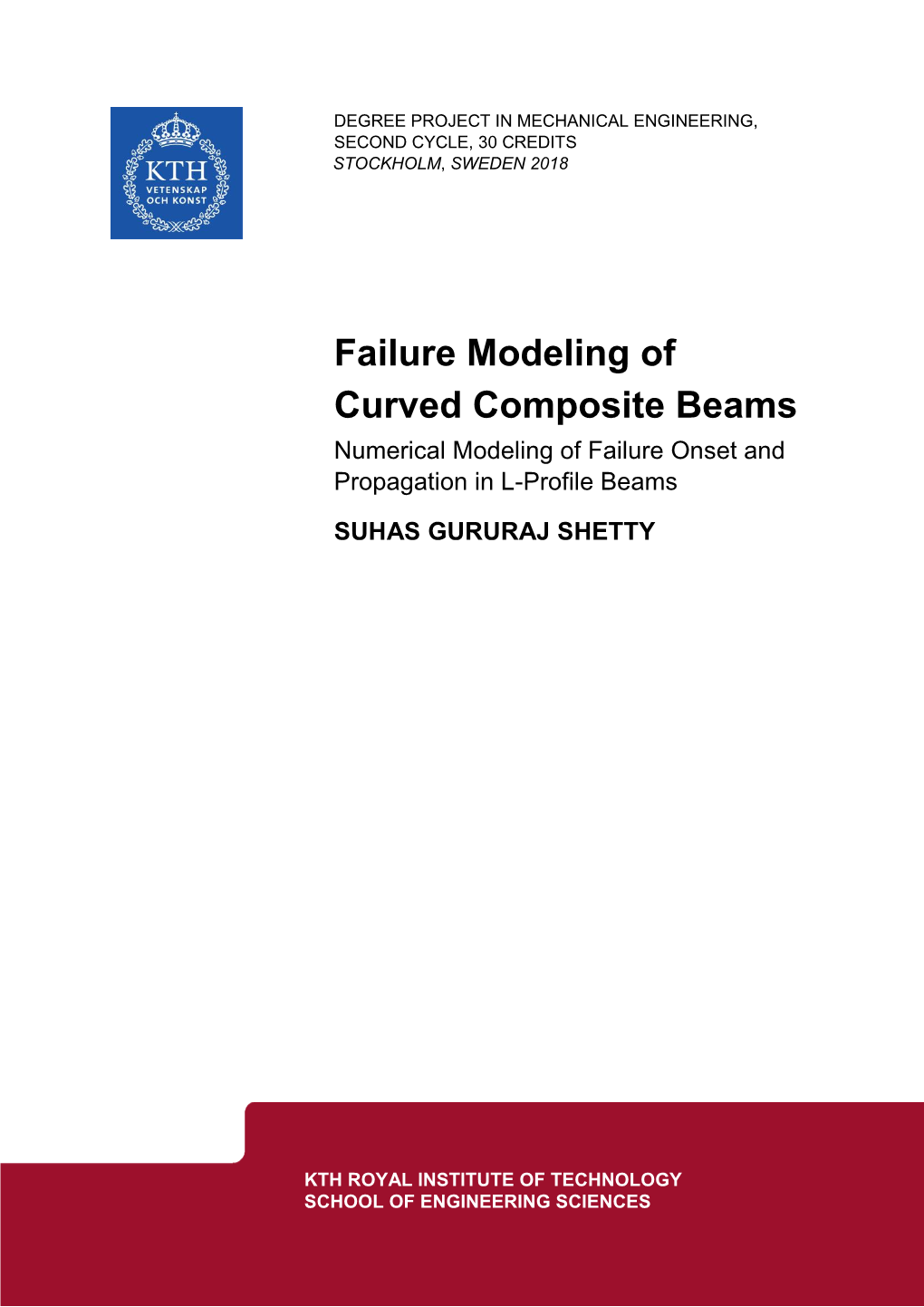 Failure Modeling of Curved Composite Beams