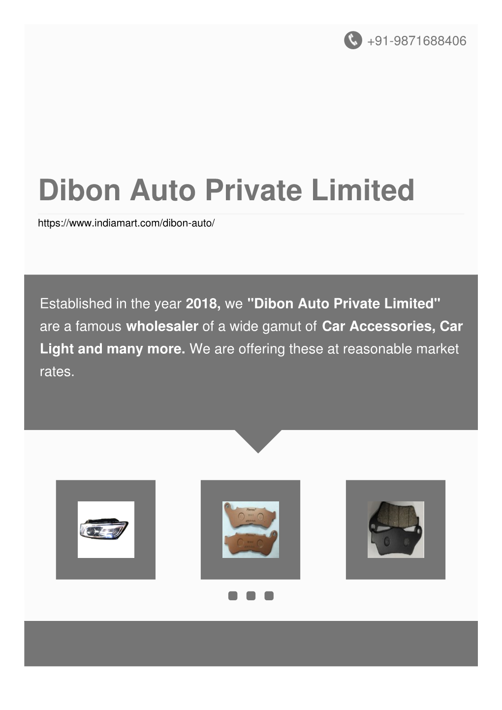 Dibon Auto Private Limited