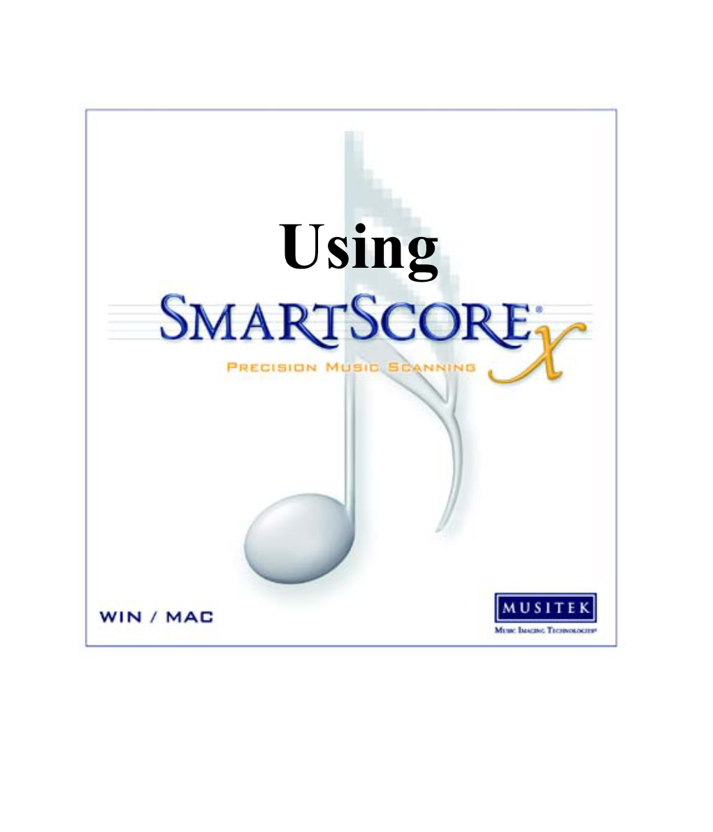 "Using Smartscore 64" User Manual