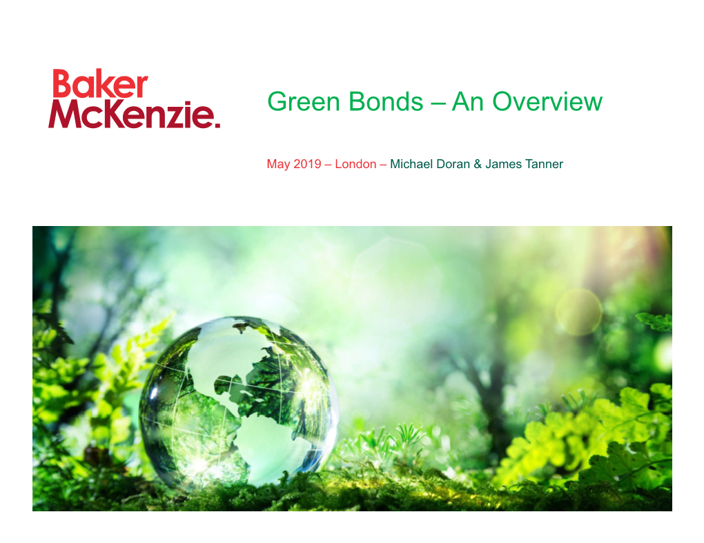 Green Bonds – an Overview