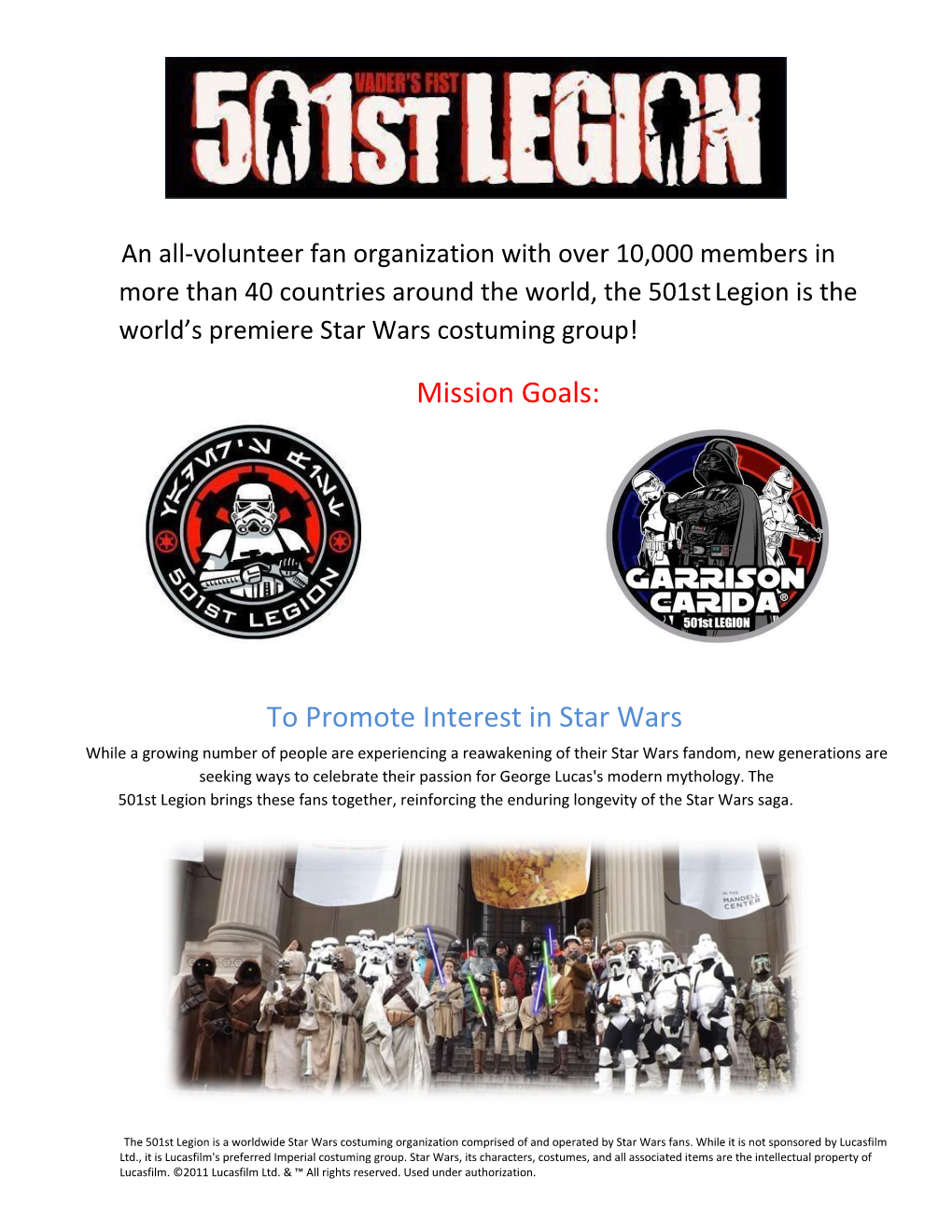 To Promote Interest in Star Wars