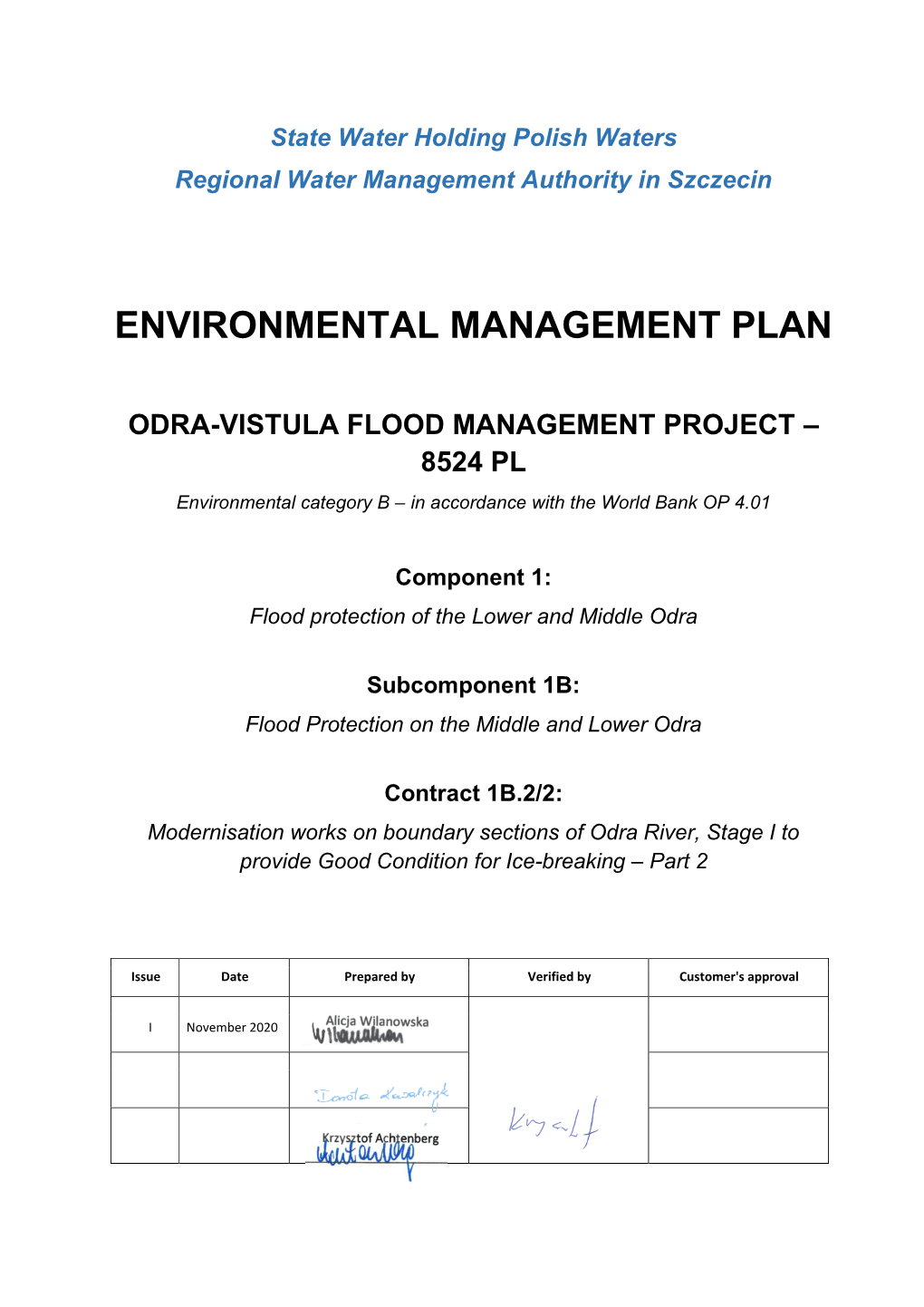 Environmental Management Plan