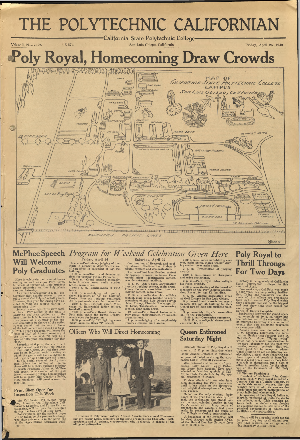 The Polytechnic Californian, April 26, 1940