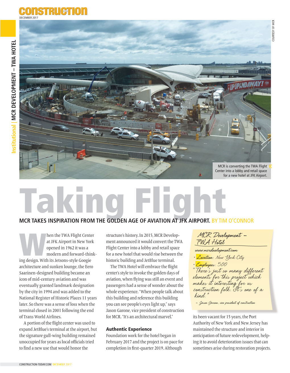 MCR DEVELOPMENT TWA HOTEL.Indd