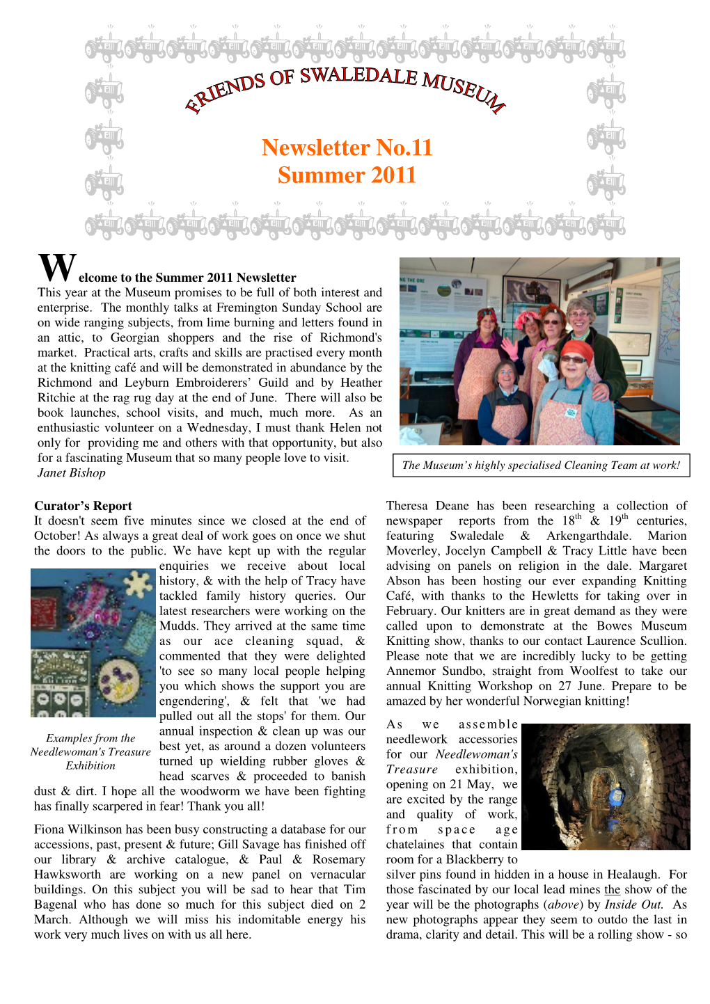 Swaledale Museum Newsletter Summer 2011 for Email