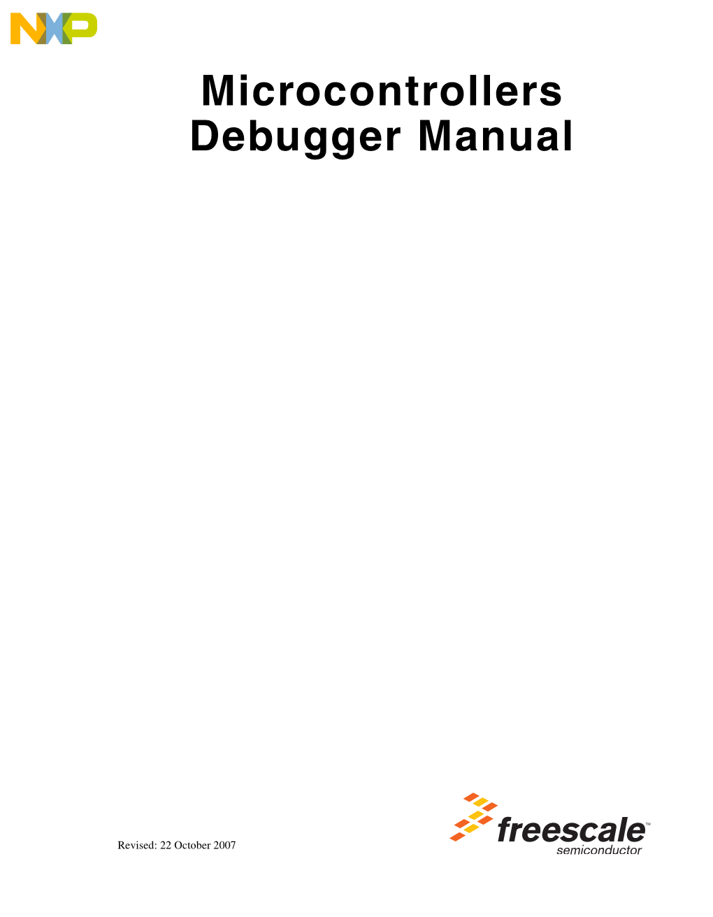 Microcontrollers Debugger Manual