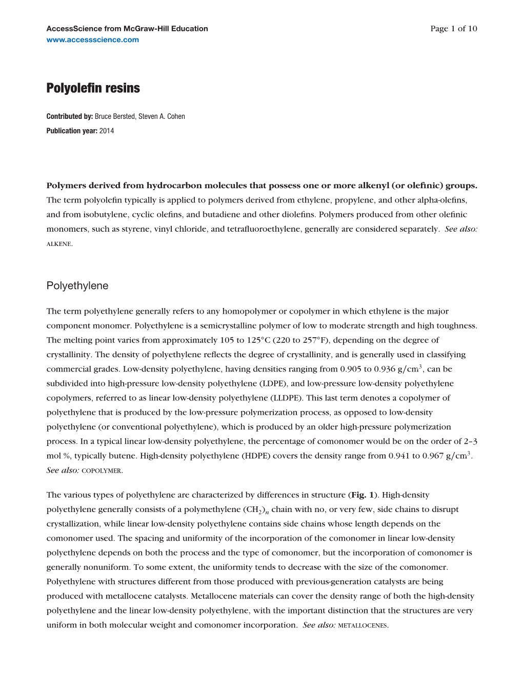 Polyolefin Resins