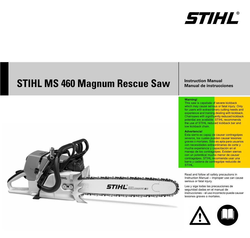STIHL MS 460 Magnum Rescue Saw Manual De Instrucciones
