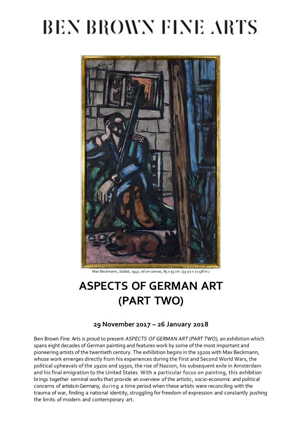 Aspects of German Art (Part Two)