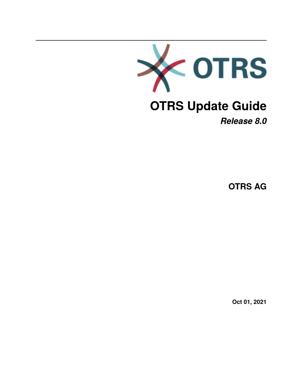 OTRS Update Guide Release 8.0