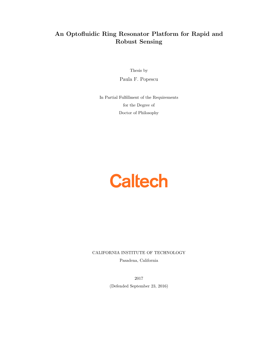 An Optofluidic Ring Resonator Platform for Rapid and Robust