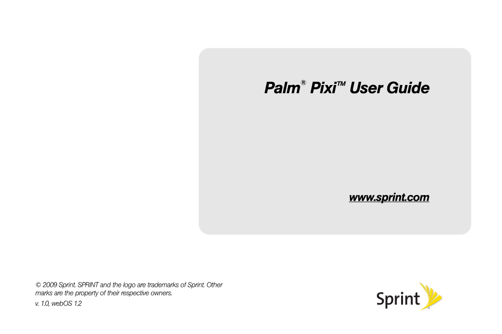 Palm Pixi User Guide