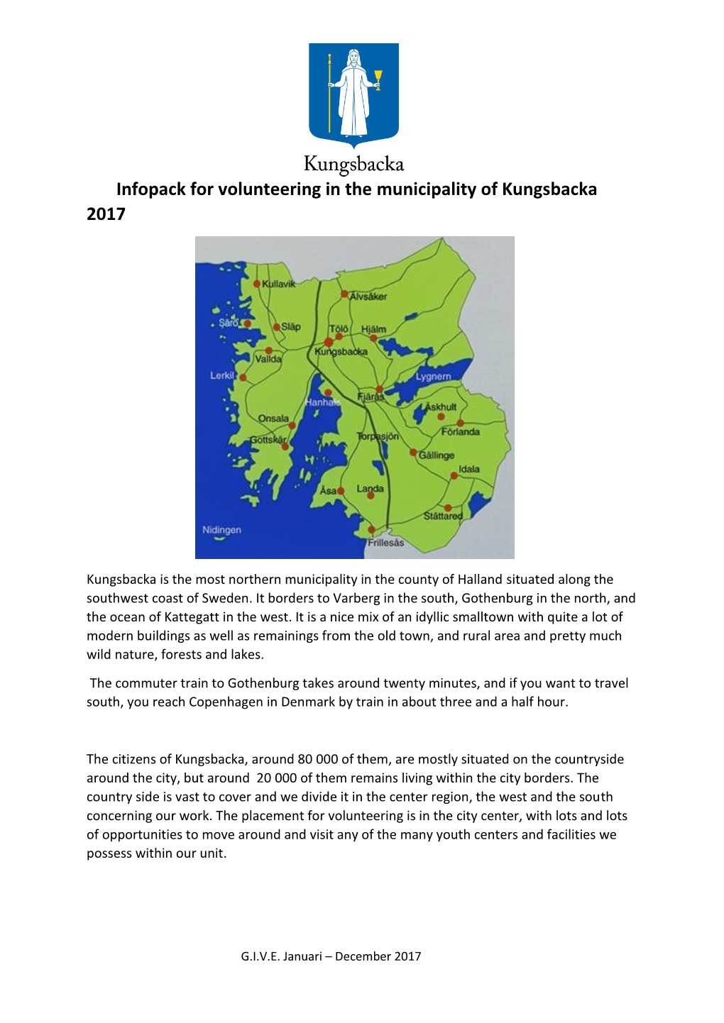 Infopack for Volunteering in the Municipality of Kungsbacka 2017