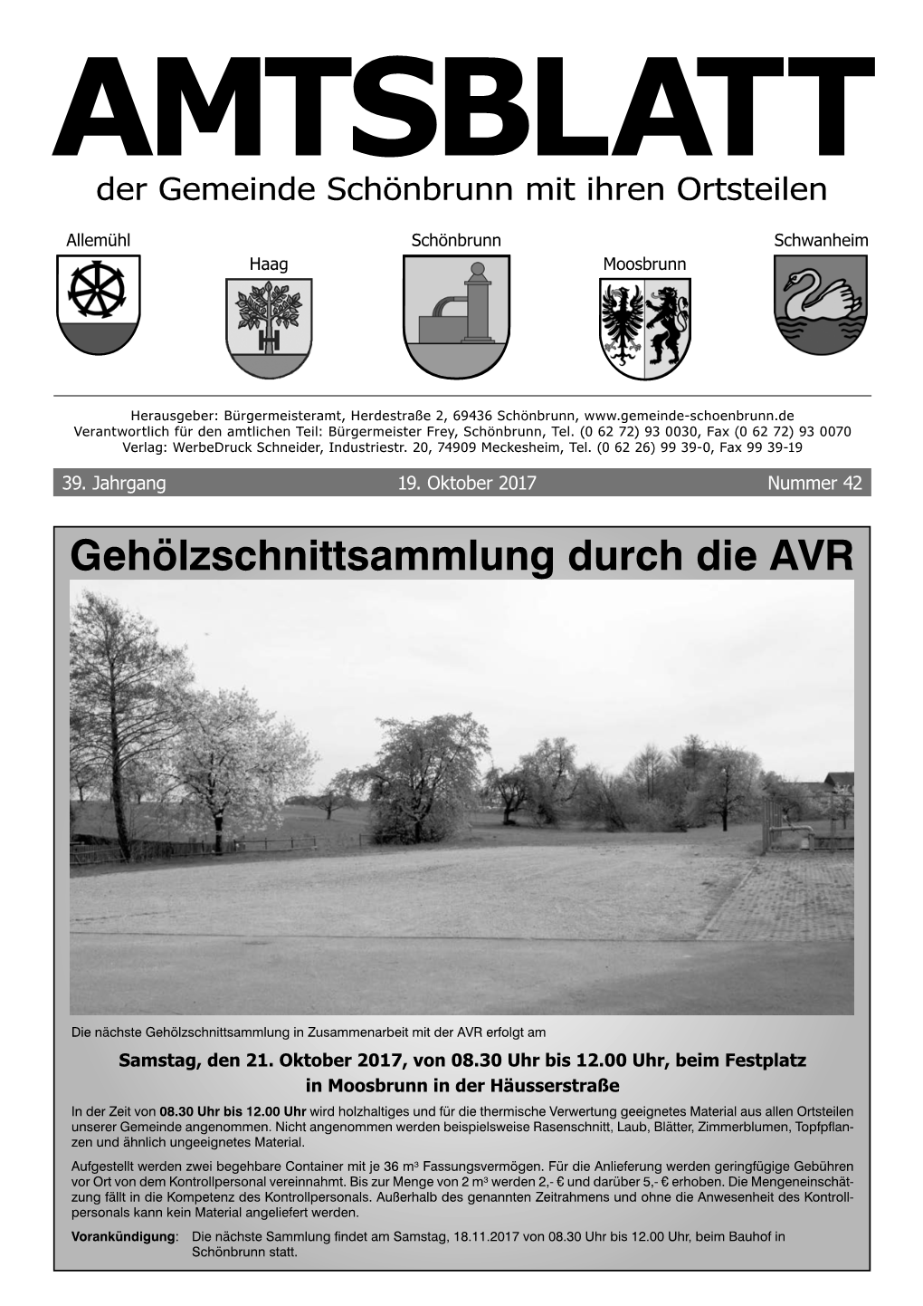 Amtsblatt Schönbrunn 42-2017