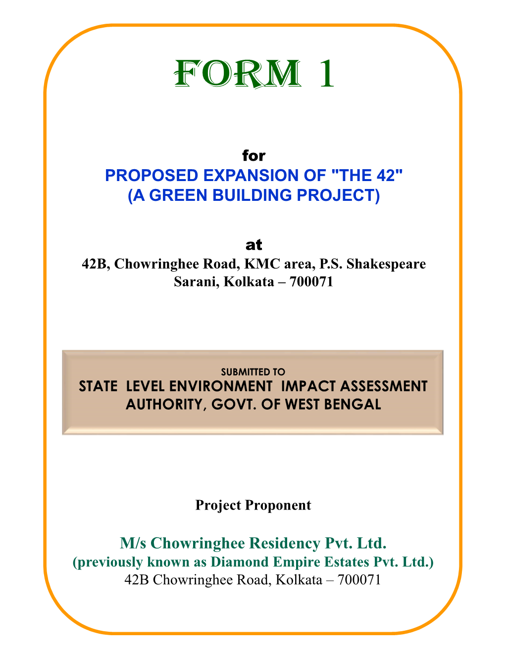 Proposed Expansion of "The 42" (A Green Building Project)