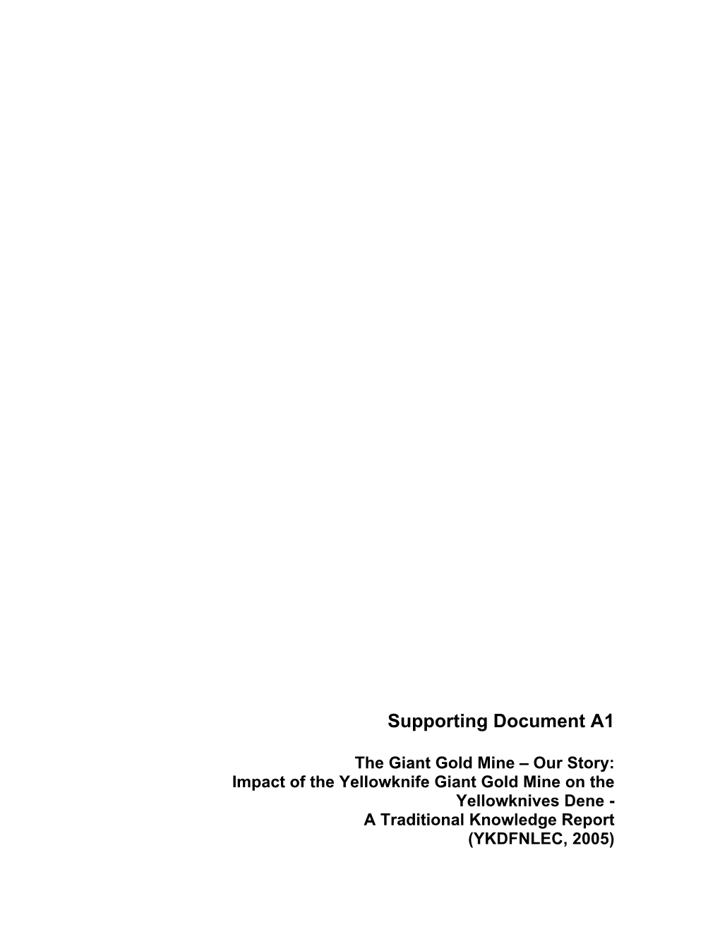 Supporting Document A1
