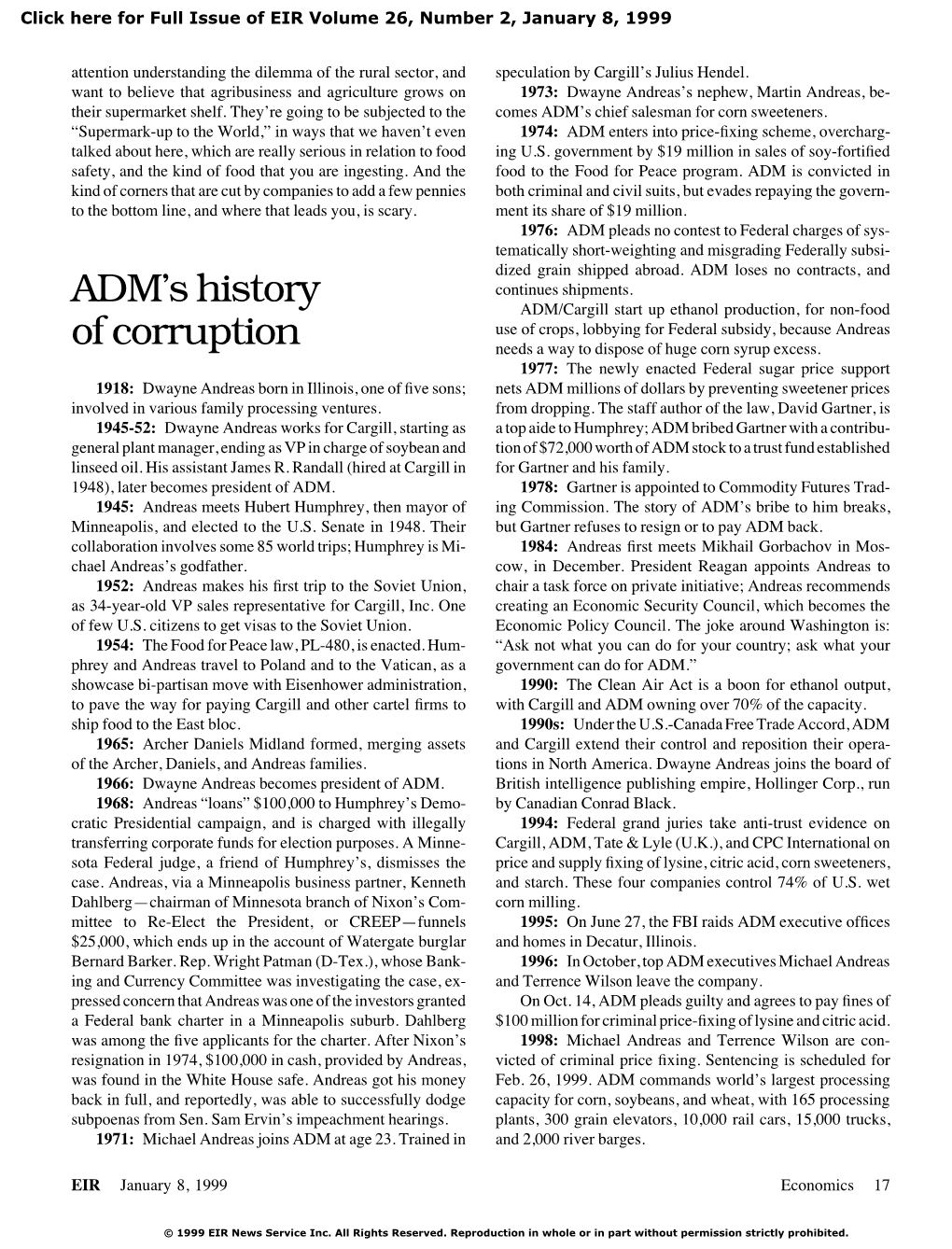 ADM's History of Corruption