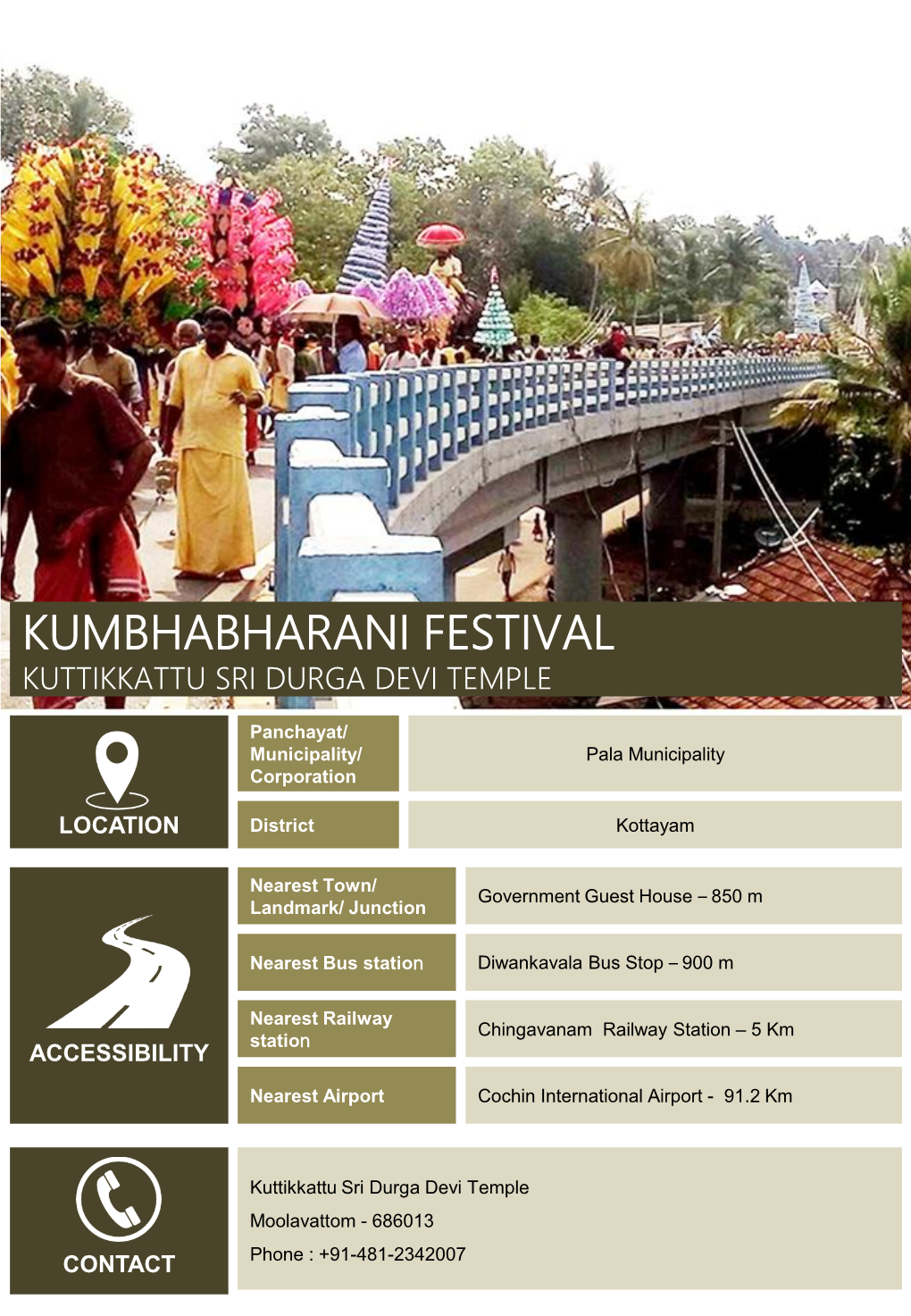 Kumbhabharani Festival Kuttikkattu Sri Durga Devi Temple