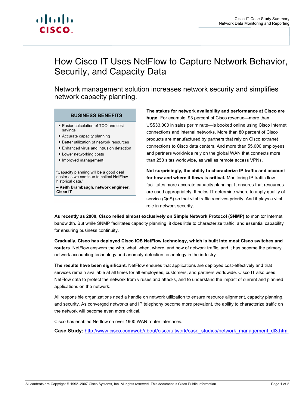 Netflow Case Study