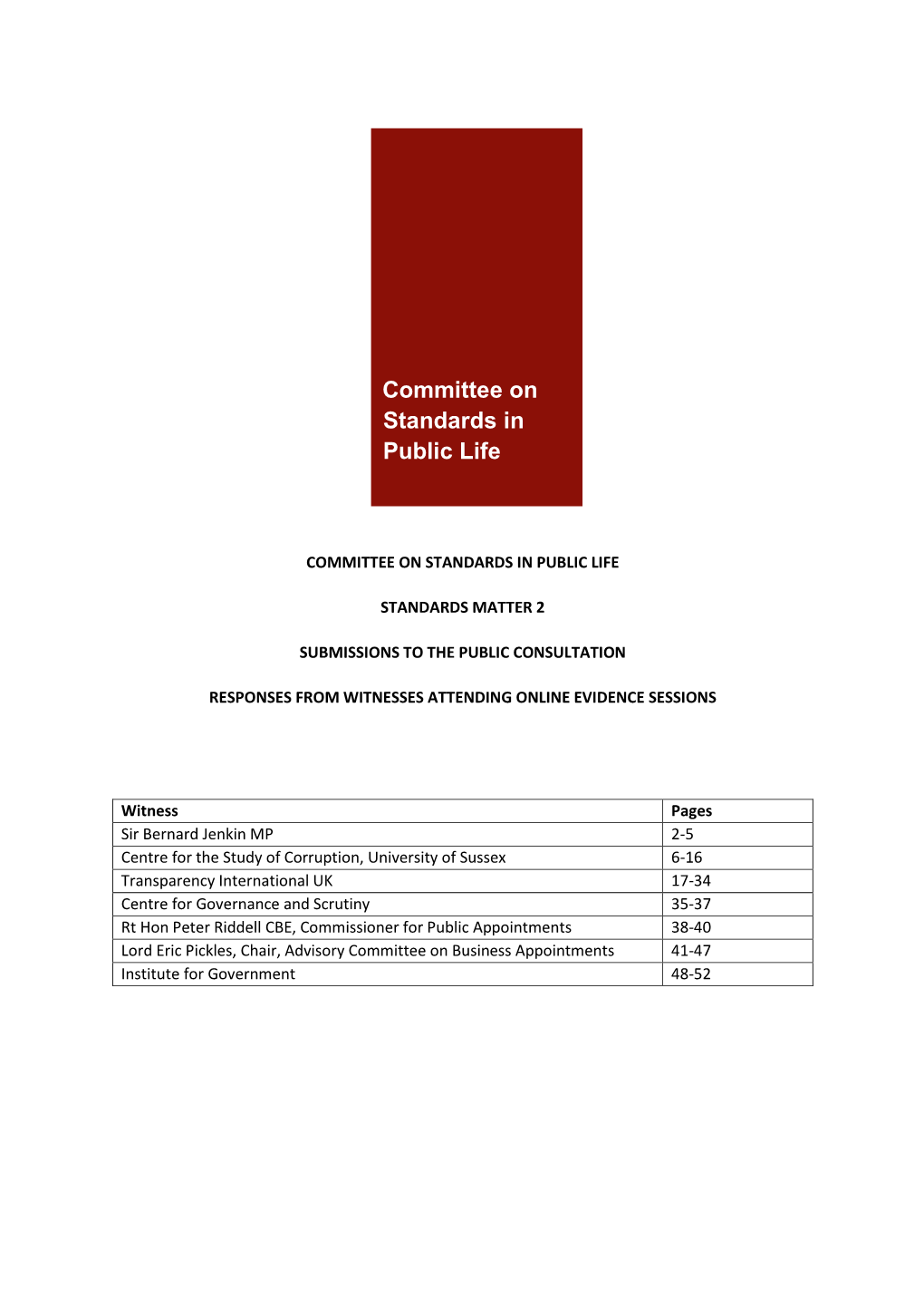 Committee on Standards in Public Life