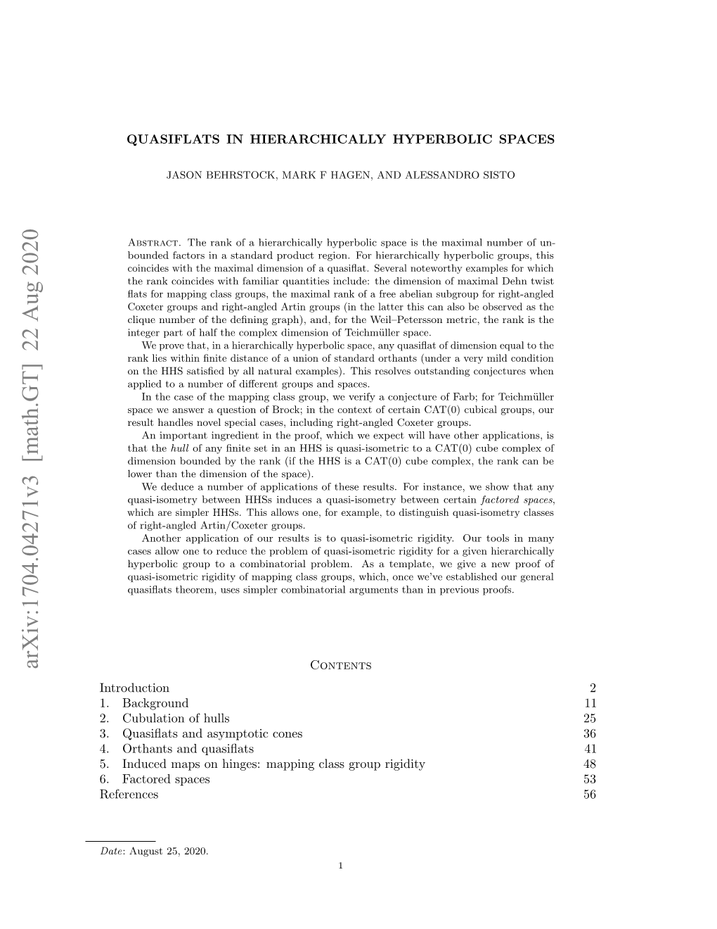 Quasiflats in Hierarchically Hyperbolic Spaces