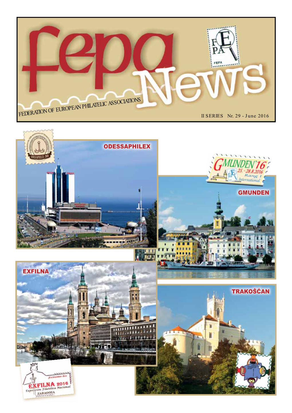 FEDERATION of EUROPEAN PHILATELIC ASSOCIATIONS II SERIES Nr